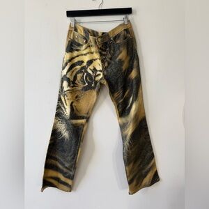 Roberto Cavalli tiger pants size S
